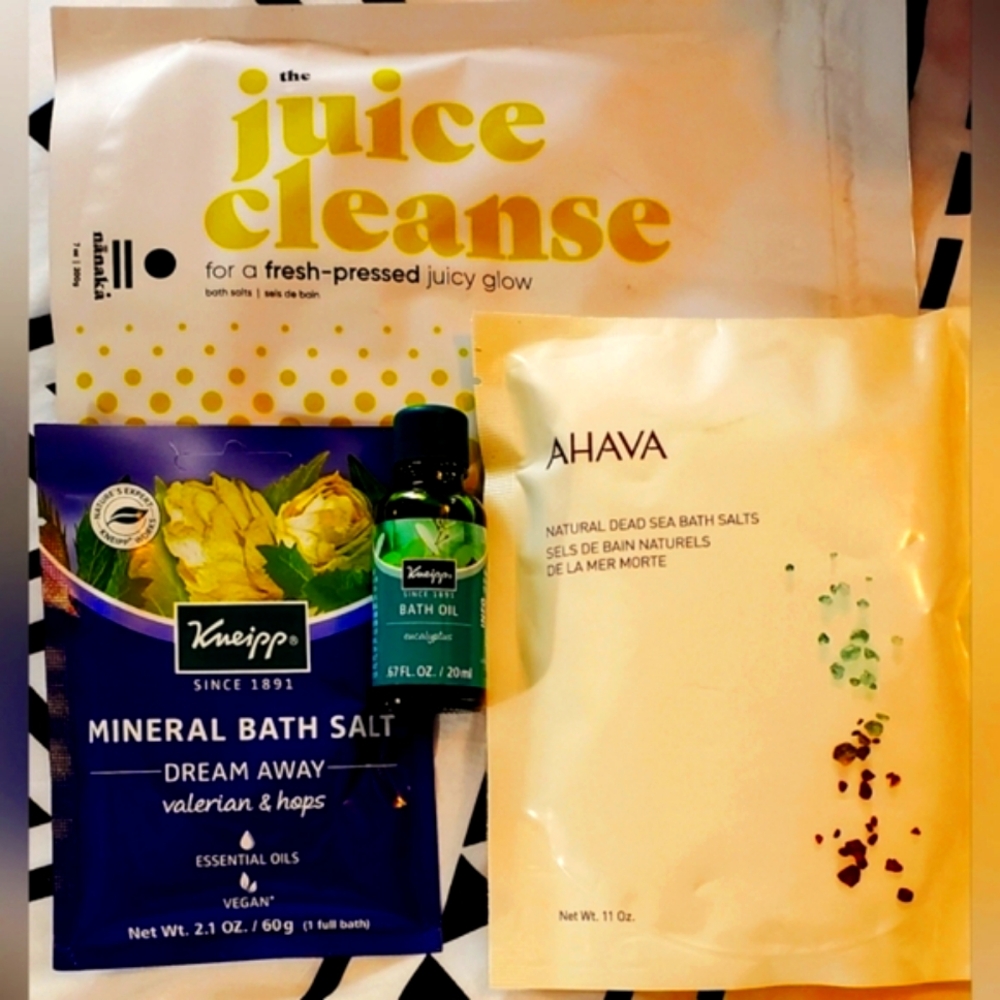 4-piece Rejuvenating Bath Bundle- Kneipp, Arava and Nanaka